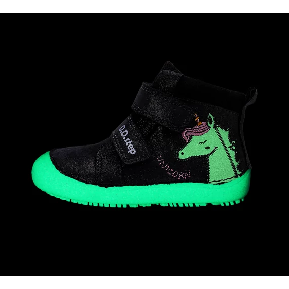 Barefoot magasszárú zárt cipő unikornis