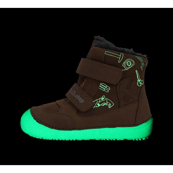 Barefoot Fluoreszkáló Bélelt Csizma szerszámos barna