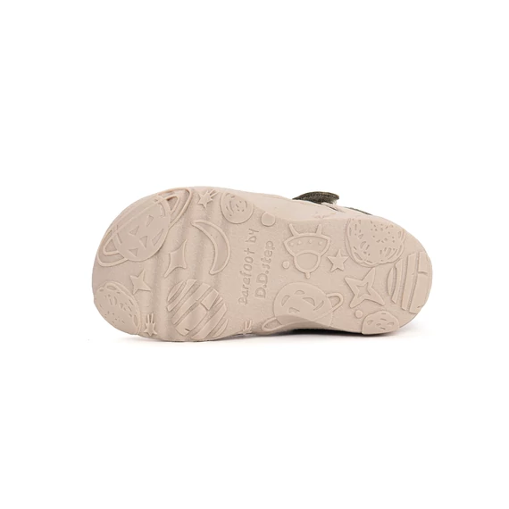 D.D.step Barefoot nyitott cipő kisfiúknak - zöld