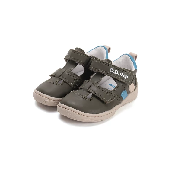 D.D.step Barefoot nyitott cipő kisfiúknak - zöld