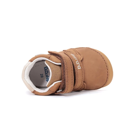 D.D.step Barefoot zárt cipő kisfiúknak - kutya mintával