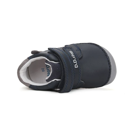D.D.step Barefoot zárt cipő kisfiúknak - elefánt mintával