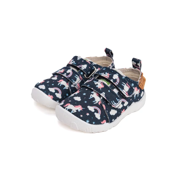 Barefoot Szobacipő / Vászoncipő unikornis